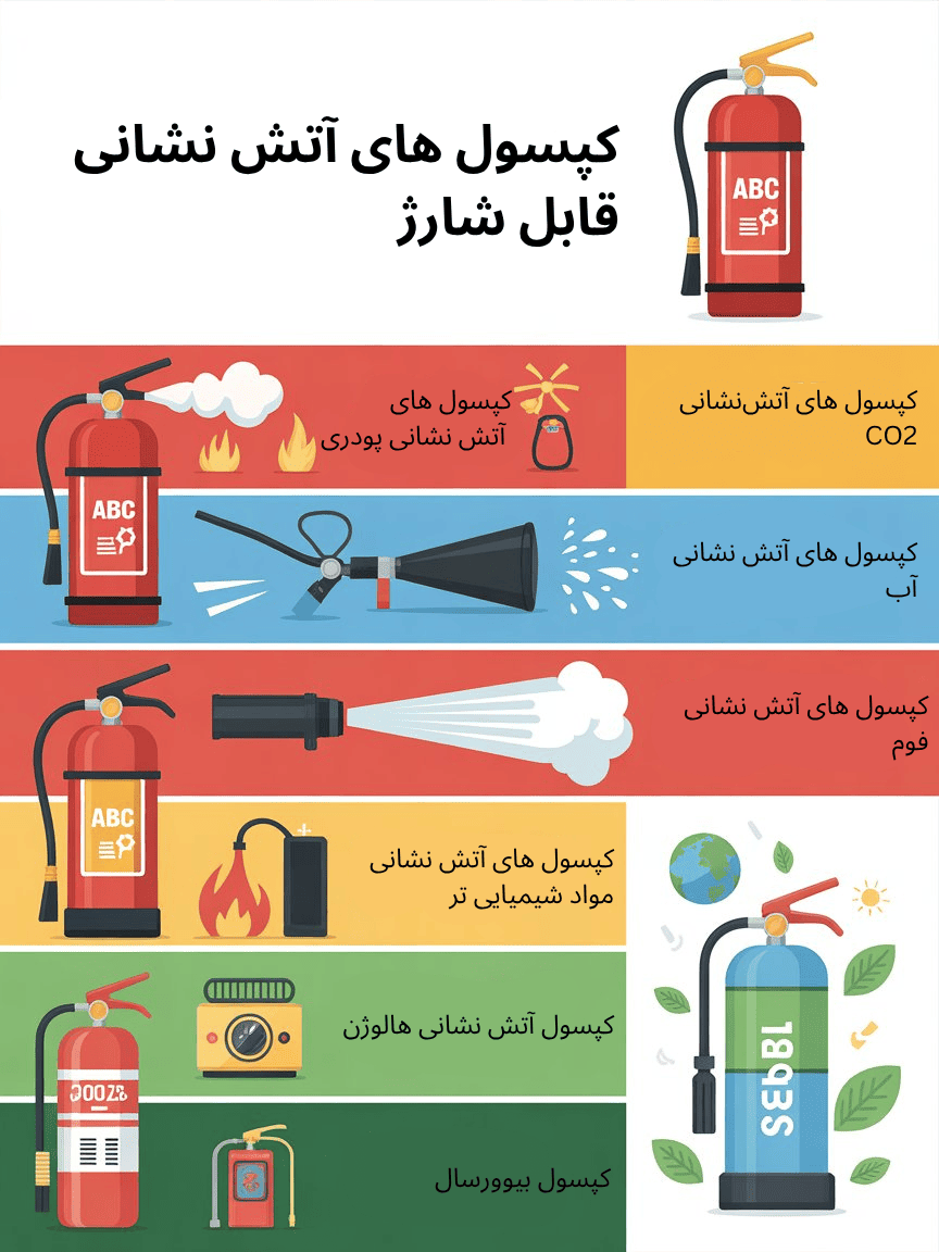 اینفوگرافیک کپسول های قابل شارژ