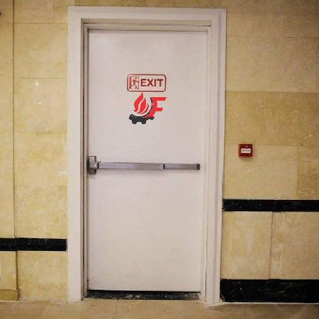 درب ضد حریق پارس جوان تایید دار سفید