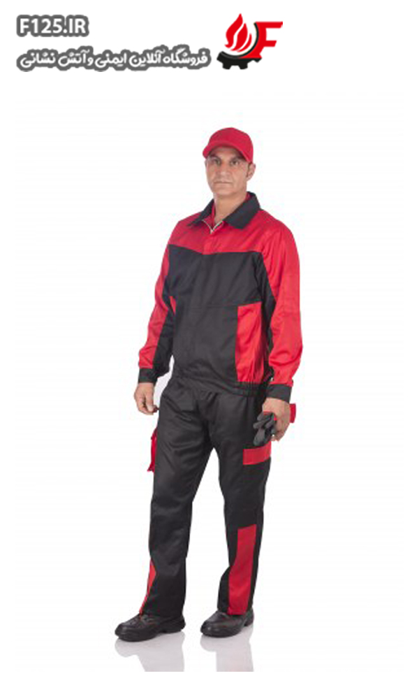 کاپشن شلوار النینو مشکی قرمز سایز L