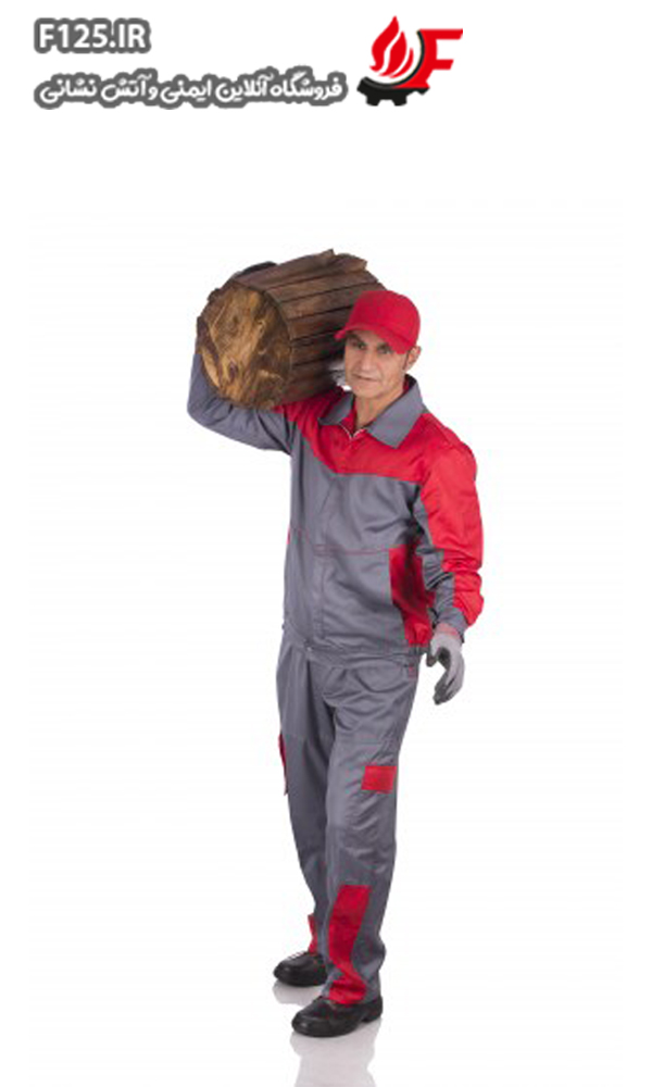 کاپشن شلوار النینو طوسی قرمز سایز XXXL