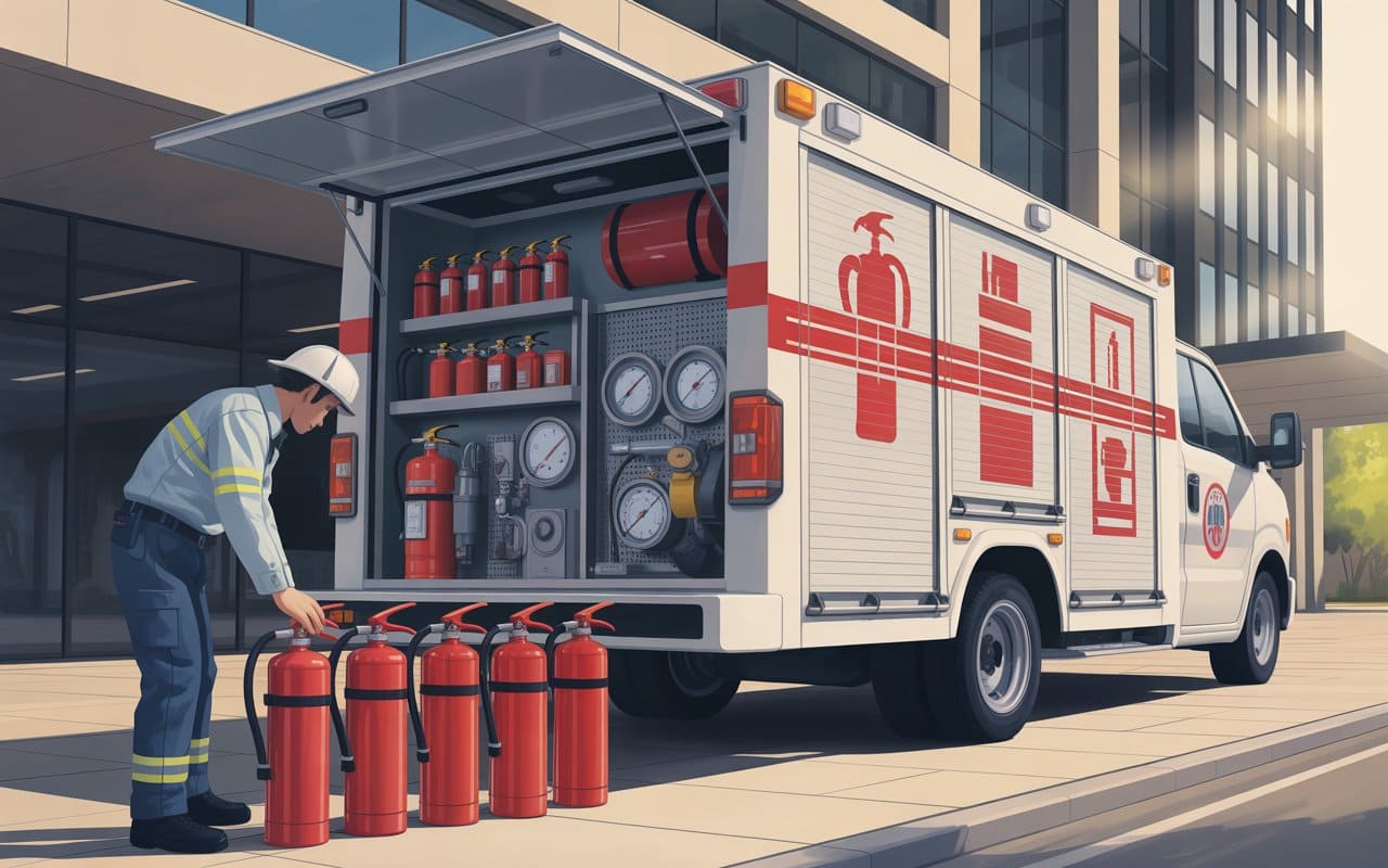 خودرو سیار شارژ کپسول آتش نشانی چیست؟